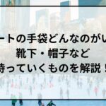 スケートの手袋どんなのがいい？靴下・帽子など持っていくものを解説！