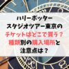 ハリーポッタースタジオツアー東京のチケットはどこで買う？種類別購入場所と注意点は？