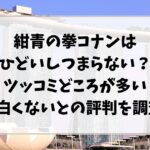 紺青の拳コナンはひどいしつまらない？ツッコミどころが多い面白くないとの評判を調査!