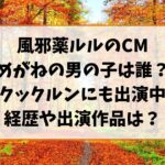 ルルのCMのめがねの男の子は誰？クックルンにも出演中の経歴や出演作品もご紹介！